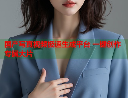 国产写真视频极速生成平台 一键创作专属大片